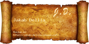 Jakab Delila névjegykártya